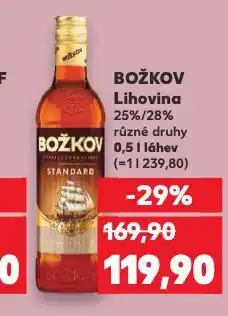 Kaufland Božkov lihovina nabídka