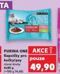 Kaufland Purina one kapsičky pro kočky nabídka