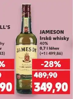 Kaufland Jameson irská whisky nabídka