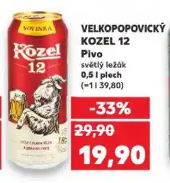 Kaufland Pivo velkopopovický kozel nabídka