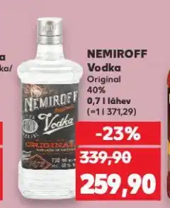 Kaufland Nemiroff vodka nabídka