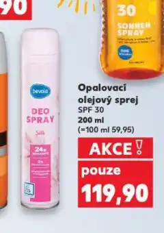Kaufland Opalovací olejový sprej nabídka