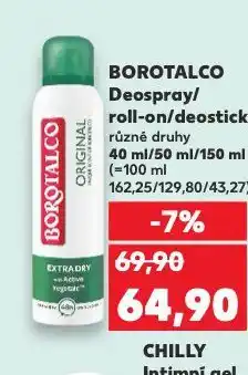 Kaufland Borotalco deospray nabídka