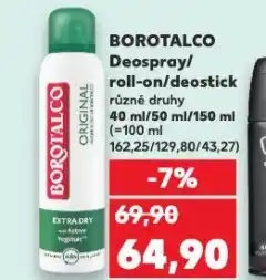 Kaufland Borotalco deostick nabídka