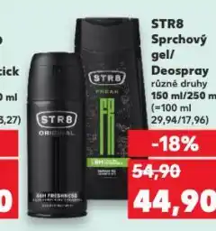 Kaufland Str8 sprchový gel nabídka