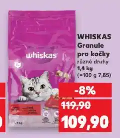 Kaufland Whiskas kapsičky pro kočky nabídka