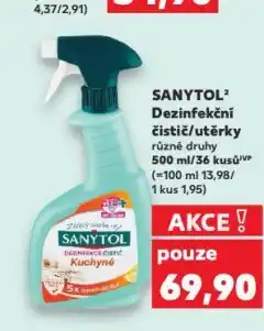 Kaufland Sanytol dezinfekční čistič nabídka