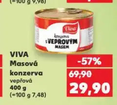 Kaufland Viva masová konzerva nabídka