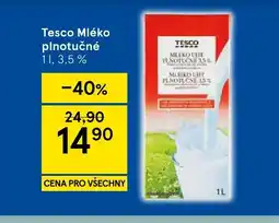 Tesco Tesco Mléko plnotučné nabídka