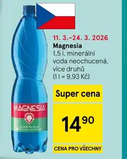 Tesco MAGNESIA nabídka