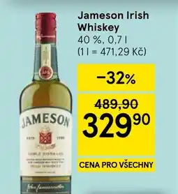 Tesco Jameson Irish Whiskey nabídka