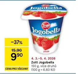 Tesco ZOTT JOGOBELLA nabídka