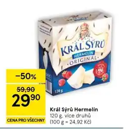 Tesco Král Sýrů Hermelín nabídka