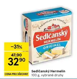 Tesco Sedlčanský hermelín nabídka
