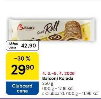 Tesco Balconi Roláda nabídka