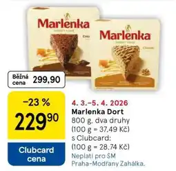 Tesco Marlenka dort nabídka