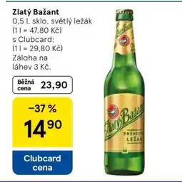 Tesco Zlatý Bažant nabídka
