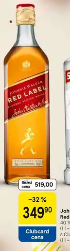 Tesco Johnnie Walker Red Label nabídka