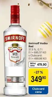 Tesco Smirnoff Vodka Red nabídka