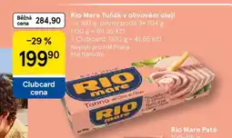 Tesco Rio Mare Tuňák v olivovém oleji nabídka