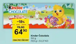 Tesco Kinder čokoláda nabídka
