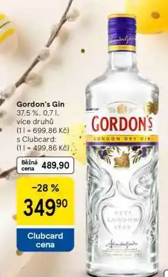 Tesco Gordon’s Gin nabídka