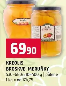 Terno KREOLIS BROSKVE, MERUŇKY nabídka
