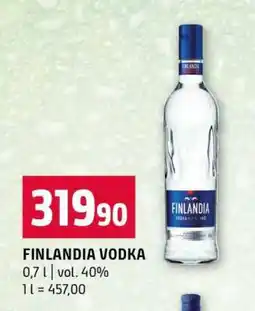 Terno Finlandia Vodka nabídka