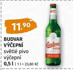 Terno Budvar výčepní nabídka