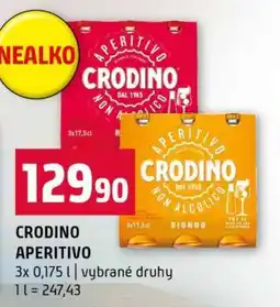 Terno CRODINO APERITIVO nabídka