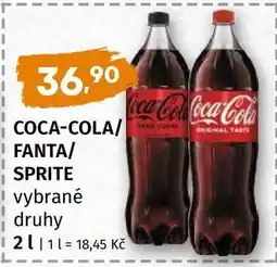 Terno Coca-Cola, Fanta, Sprite nabídka
