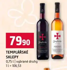Terno Templářské sklepy nabídka