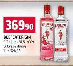 Terno Beefeater Gin nabídka