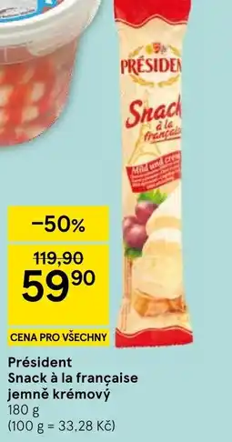 Tesco Président Snack à la française jemně krémový nabídka