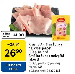 Tesco Krásno Amálka Šunka nejvyšší jakosti nabídka