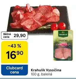 Tesco Krahulík Vysočina nabídka