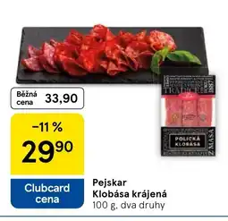Tesco Pejskar Klobása krájená nabídka