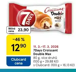 Tesco 7Days Croissant Double Max nabídka