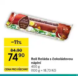 Tesco Roll Roláda s čokoládovou náplní nabídka