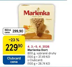 Tesco Marlenka Dort nabídka