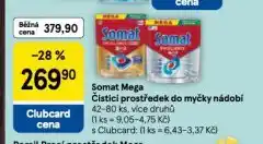 Tesco Somat čistící prostředek do myčky nádobí mega nabídka