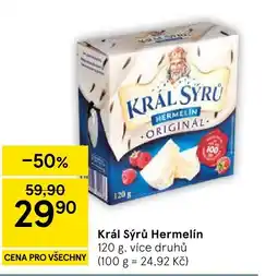 Tesco Král Sýrů Hermelín nabídka
