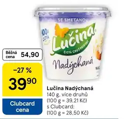 Tesco Lučina nadýchaná nabídka