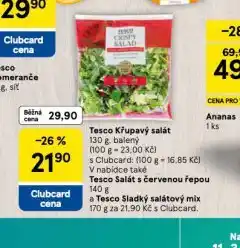 Tesco Křupavý salát nabídka