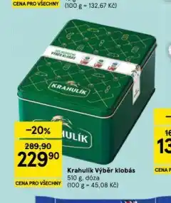 Tesco Krahulík býběr klobás nabídka