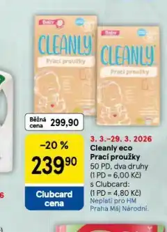 Tesco Cerlanly eco prací proužky nabídka