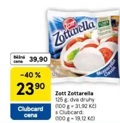 Tesco Zott zotarella nabídka