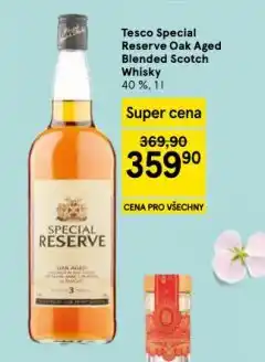 Tesco Tesco special redserve oak aged blended scotch whisky nabídka
