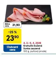 Tesco Dušená šunka zauzená nabídka
