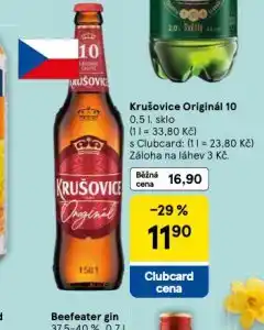 Tesco Krušovice královský originál 10 nabídka